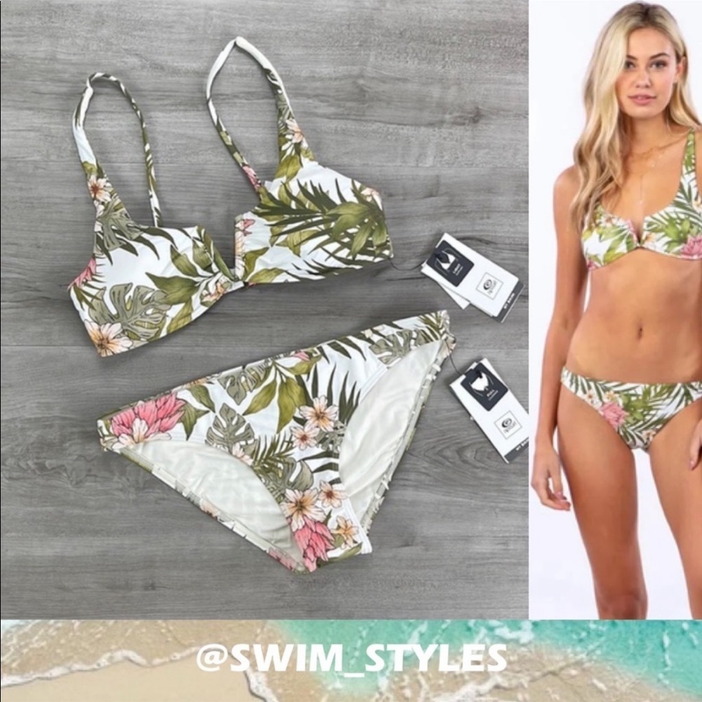 ☀️RIP CURL☀️ BEACH BOTANICA V WIRE TOP BEACH BOTANICA FULL PANT